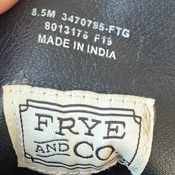 Frye Olive Green Leather Suede Hi Top Sneaker Boots Lace Zip Sindy Moto Sz 8.5 - Picture 4 of 6